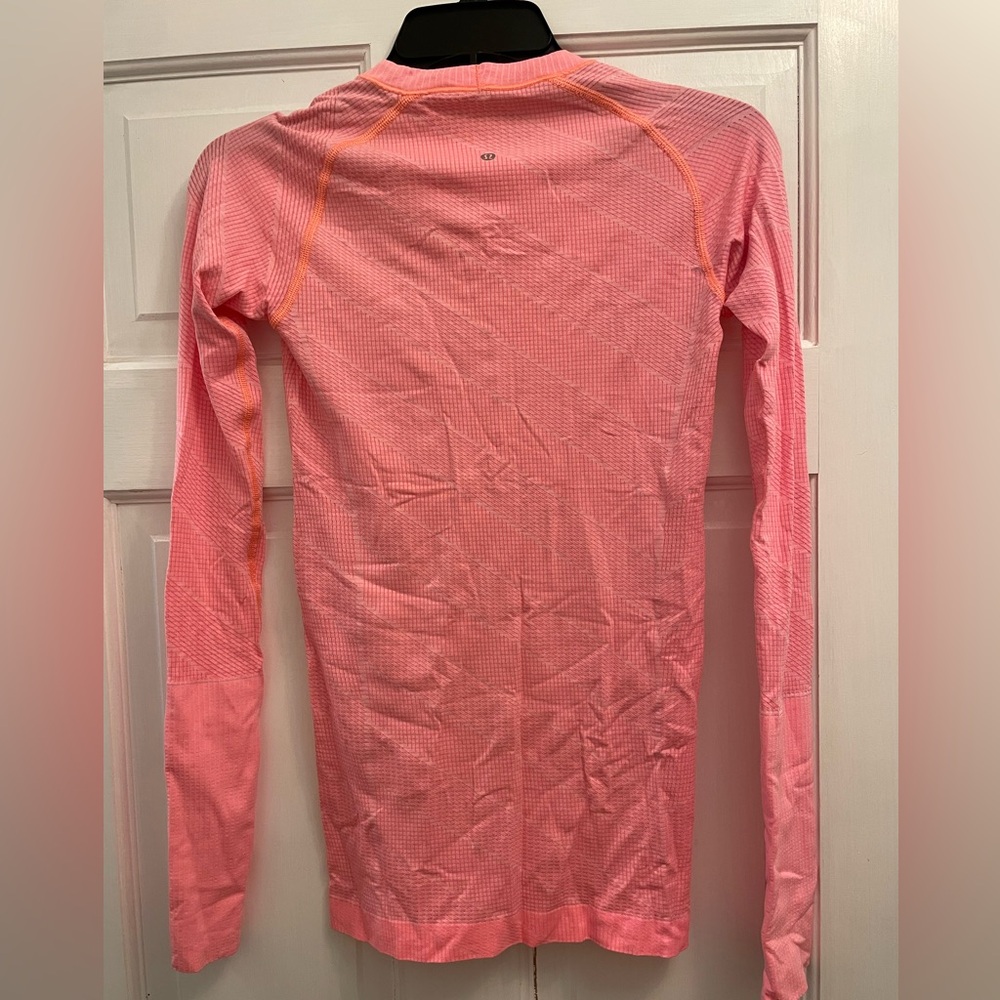 Women's Coral Long Sleeve Top - Picture 2 of 2